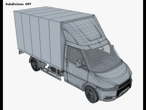 generic box truck v 2 3D Model