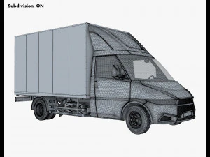 generic box truck v 2 3D Model