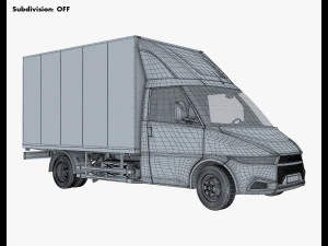 generic box truck v 2 3D Model