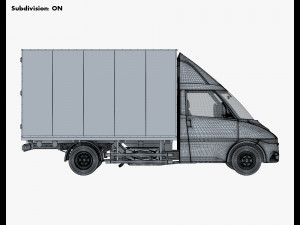 generic box truck v 2 3D Model