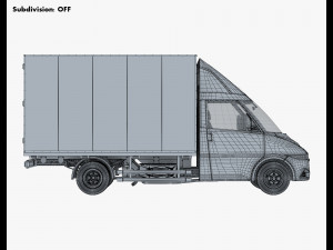 generic box truck v 2 3D Model