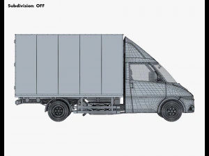 generic box truck v 2 3D Model