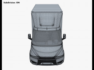 generic box truck v 2 3D Model