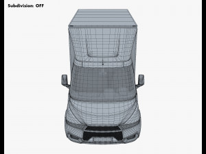 generic box truck v 2 3D Model