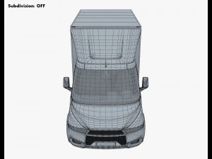 generic box truck v 2 3D Model