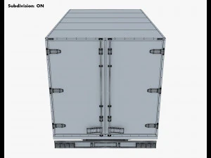 generic box truck v 2 3D Model