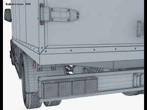 generic box truck v 2 3D Model