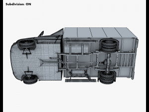generic box truck v 2 3D Model