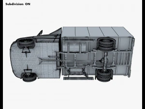 generic box truck v 2 3D Model