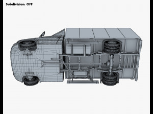 generic box truck v 2 3D Model