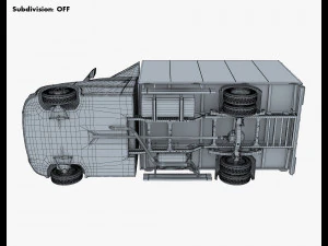 generic box truck v 2 3D Model