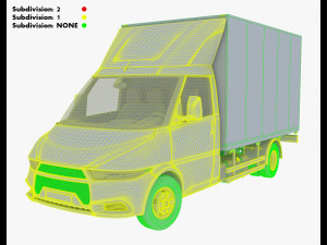 generic box truck v 2 3D Model