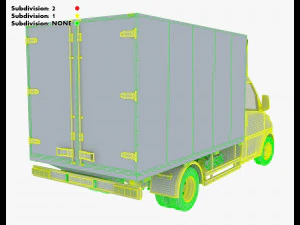 generic box truck v 2 3D Model
