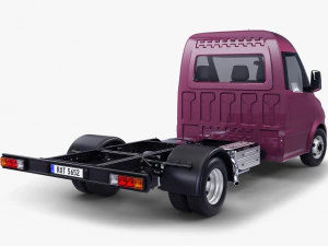 generic truck chassis frame v 1 3D Model