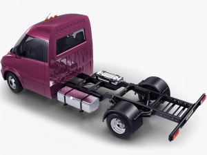 generic truck chassis frame v 1 3D Model