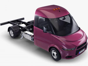 generic truck chassis frame v 1 3D Model