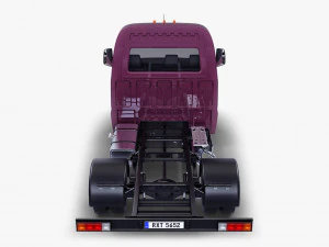 generic truck chassis frame v 1 3D Model