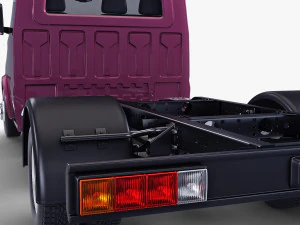 generic truck chassis frame v 1 3D Model