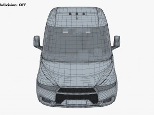 generic truck chassis frame v 1 3D Model
