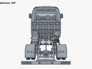 generic truck chassis frame v 1 3D Model