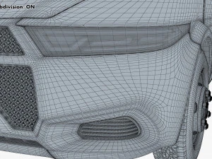 generic truck chassis frame v 1 3D Model