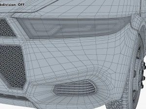 generic truck chassis frame v 1 3D Model