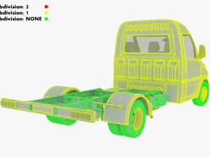 generic truck chassis frame v 1 3D Model
