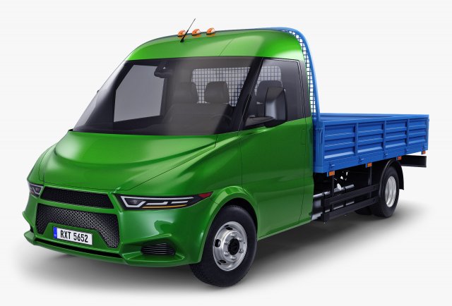 generic light duty truck v 1 3D Model .c4d .max .obj .3ds .fbx .stl .blend 