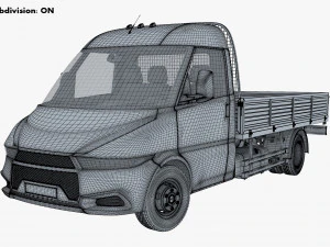 generic light duty truck v 1 3D Model