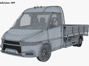 generic light duty truck v 1 3D Model