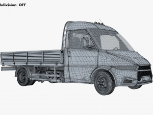 generic light duty truck v 1 3D Model