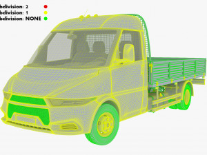 generic light duty truck v 1 3D Model