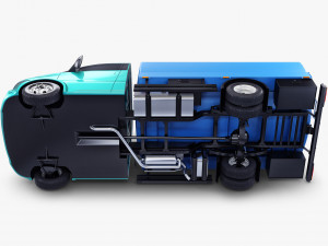 generic light truck tank v 1 3D 모델