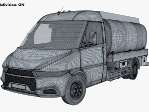 generic light truck tank v 1 3D 모델