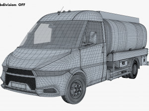 generic light truck tank v 1 3D 모델