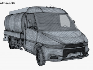 generic light truck tank v 1 3D 모델
