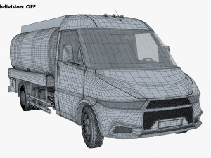 generic light truck tank v 1 3D 모델