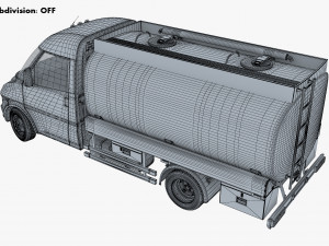 generic light truck tank v 1 3D 모델