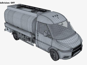 generic light truck tank v 1 3D 모델