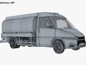 generic light truck tank v 1 3D 모델