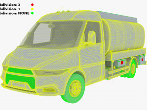 generic light truck tank v 1 3D 모델