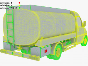 generic light truck tank v 1 3D 모델