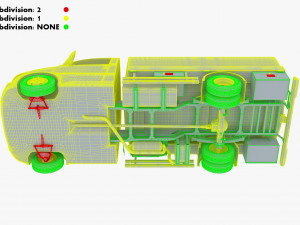 generic light truck tank v 1 3D 모델