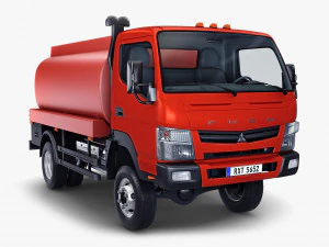 mitsubishi fuso canter 4x4 tanque 2016 Modelo 3D