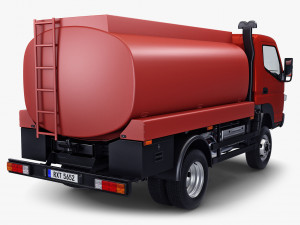 mitsubishi fuso canter 4x4 tanker 2016 Modèle 3D