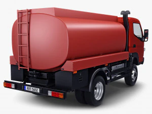 mitsubishi fuso canter 4x4 tanque 2016 Modelo 3D