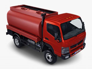 mitsubishi fuso canter 4x4 tanque 2016 Modelo 3D