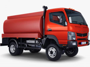 mitsubishi fuso canter 4x4 tanque 2016 Modelo 3D