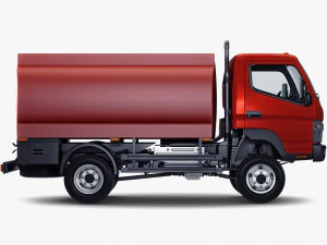 mitsubishi fuso canter 4x4 tanque 2016 Modelo 3D