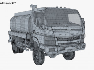 mitsubishi fuso canter 4x4 tanker 2016 Modèle 3D